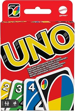 Mattel Games UNO Gioco di Carte, 7+ anni, 2-10 giocatori | Gioco UNO con classico abbinamento di colori e numeri, ideale per bambini, ragazzi e famiglia, W2087