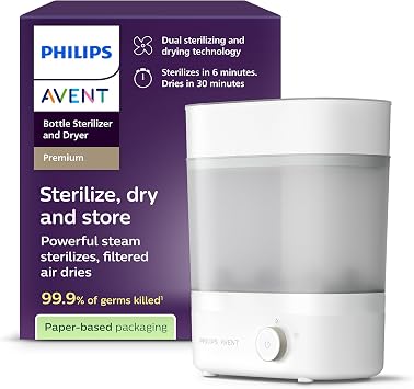 Philips Avent Sterilizzatore e asciugatrice per biberon, rapido e igienico SCF293/00