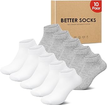 IceReco 10 Paia Calze Uomo Corte Cotone Estivi Calzini Donna Corti Sportive | Calza Sportivi Estivi, Fantasmini Running Invisibili, Calzini Elastiche Trekking, Tennis Morbidi e Traspiranti, Casa e Sport.