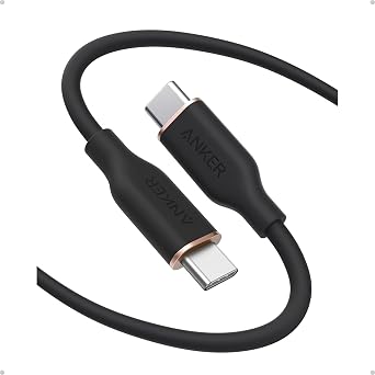 Anker cavo da USB C a USB C 240W 180 cm, cavo di tipo C, iPad, MacBook | Cavo Type-C, compatibile con iPhone 15/15 Pro/15 Pro Max/15 Plus, iPad, MacBook, Galaxy S24, Pixel (nero).