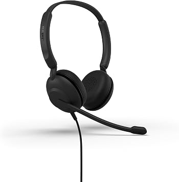 Jabra Evolve 10 Cuffie con Microfono, USB-A, Nero | Cuffie con cavo, cancellazione del rumore, per PC/laptop, Certificazione TCO, Leggere, Controlli per chiamate/volume