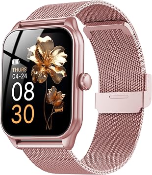 Smartwatch Donna, 1,83″ HD Orologio Smartwatch Donna con Chiamate Bluetooth, 120+ Modalità Sport, Monitoraggio Salute 24/7, Impermeabile IP68, Fitness Tracker Compatibile con Android e iOS, Rosa pink