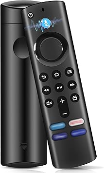 Telecomando Vocale Sostitutivo (3 Gen) Compatibile con Amz Fir-e TV Stick 2nd Gen e 3rd Gen,4K e 4K Max, Fir-es Cube 2nd e 3rd Gen, Stick Lite, Con Funzione Bluetooth e 4 Tasti di Scelta Rapida