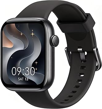 AOYBWK Smartwatch Uomo Donna, 1.85″ Orologio Fitness con Chiamate Bluetooth e Notifiche, 140+ Modi Sportivi con Contapassi, SpO2, Cardiofrequenzimetro da Polso, Sonno, IP68 per Android iOS