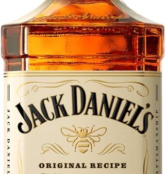 Jack Daniel’s Tennessee Honey – Whiskey al Miele, Liquore Originale Americano, Gusto Morbido e Aromatico, Aroma con Note di Caramello e Vaniglia, 35% Vol., Bottiglia in Vetro da 100 cl