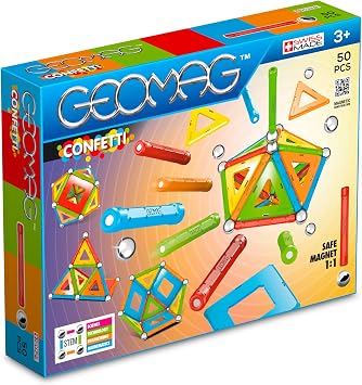 Geomag- Confetti Gioco di Costruzione Magnetico, Multicolore, 50 Pezzi, 352