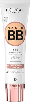 L’Oréal Paris, Crema Colorata Idratante e Uniformante, Con Vitamine B5 ed E, Pelle Idratata Fino a 24h, Con SPF 20, 03 Medium Light, 30 ml (l’imballaggio può variare)