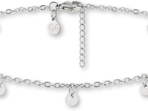 GD GOOD.designs Cavigliera da donna in oro, argento o oro rosa I Cavigliera impermeabile regolabile (22-27 cm) in acciaio inossidabile I Gioielli da donna per caviglia con monete
