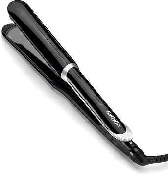 BaByliss Piastra Capelli con piastre larghe 35mm, ideale per capelli lunghi/spessi, riscaldamento rapido, 5 temperature fino a 235°C, ST397E