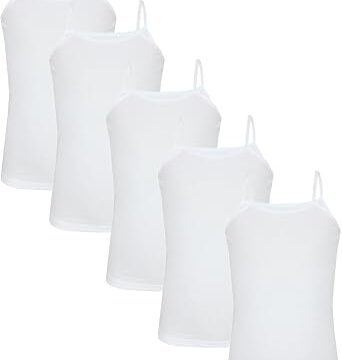 TupTam Canottiera Ragazza con Spalline Sottili – Set da 5