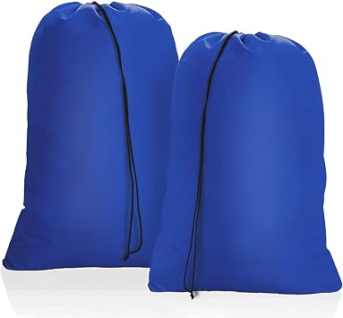 OTraki 2 Pezzi Sacchi da Biancheria Coulisse 50 x 60 cm Sacco della Biancheria Pieghevole Sacchetti per Vestiti Sporchi Borse Portaoggetti Pieghevole Salvaspazio per Dormitorio Lavanderia Bagno Camp
