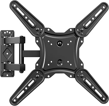 GRIFEMA GB1010 Supporto TV Parete per 26-65″, Staffa TV Fino a 35 kg | Supporto TV a Muro Girevole ed Estendibile, Universale Braccio Porta TV, VESA Max 400×400 mm, Nero