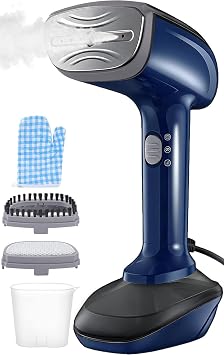 NTAYDZSW Ferro da stiro a vapore portatile 1800W, riscaldamento in 20s, serbatoio 300 ml, spegnimento automatico, per casa, viaggio e ufficio