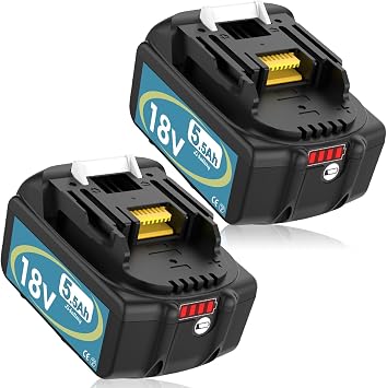 18 V 5,5 Ah Exemoro 2 x BL1860B BL1860 BL1850B BL1850B BL1850 BL1840 BL1845 BL1835 BL1830 BL1815 LXT-400 Sostituzione batteria