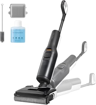 roborock F25 LT Aspirapolvere Lavapavimenti, 20kPa, Design Piatto a 180° | Autopulizia ad alta temperatura a 90 °C, Design Piatto 180°,Fino a 38 min di autonomia, Design Piatto 12,5 cm