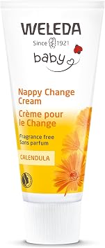 Weleda Crema Protettiva Baby Calendula Senza profumo, lenisce e protegge al cambio pannolino, riduce arrossamenti e previene irritazioni, senza profumo, adatta alle pelle più sensibili, (1x75ml)