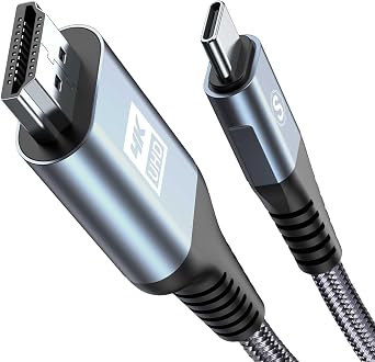 AviBrex Cavo USB C a HDMI 4K 2M, Adattatore USB Type C a HDMI per [Thunderbolt 4 3] Compatibile con iPhone 17 16 15 Pro Max,MacBook Pro/Air,iMac, Mac/iPad Pro/Air,Samsung S26 S25 S24 S23 S22 S21 S20