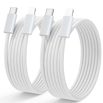Cavo USB C lightning,[1M 2Pezzi] Cavo di Ricarica da cavo usb c lightning | Cavo di Ricarica da Tipo C a Lightning Certificato MFi Compatibile con 13/13 Pro Max/12 Mini/12 Pro/12 Pro Max/11/11 Pro Max