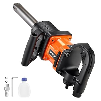 VEVOR Avvitatore Pneumatico a Impulsi da 25,4 mm, Coppia di Serraggio Dadi Fino a 2400 Nm, Chiave Pneumatica a 6 Velocità da 6000 giri/min con Incudine Estesa 152,4 mm per Camion Pesanti