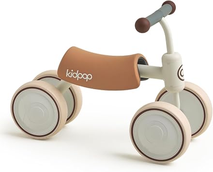 kidpop Big Bee Baby Balance Bike (unisex), quattro ruote per bambini dai 1 ai 2 anni, regalo per il primo compleanno, la prima bicicletta per i più piccoli