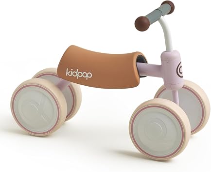 kidpop Big Bee Baby Balance Bike (unisex), quattro ruote per bambini dai 1 ai 2 anni, regalo per il primo compleanno, la prima bicicletta per i più piccoli