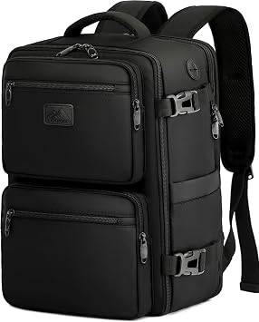 LYNXCHER Zaino Ryanair 40x30x20 Bagaglio a Mano 24L, Zaino da Viaggio per EasyJet Wizz Air Eurowings, Con Scomparto per Laptop 15,6 Pollici, Under Seat Approvato, Nero