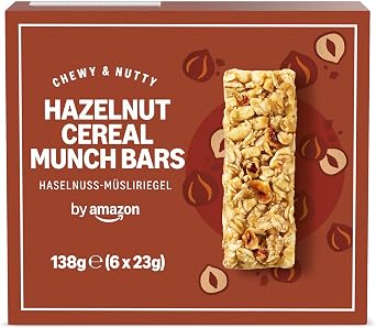 by Amazon Barrette Di Cereali Alla Nocciola, 138g (6 x 23g)