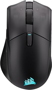 Corsair HARPOON v2 WIRELESS Mouse da Gioco – Nero | 26K DPI, Forma Asimmetrica, 6 Pulsanti Programmabili, Autonomia fino a 140 Ore