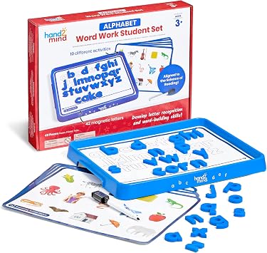 Learning Resources Set Alfabeto Magnetico e Formazione delle Parole | Lettere Magnetiche Minuscole, Suoni e Prime Parole per Scuola dell’Infanzia, Preparazione alla Primaria, Lettura e Fonologica