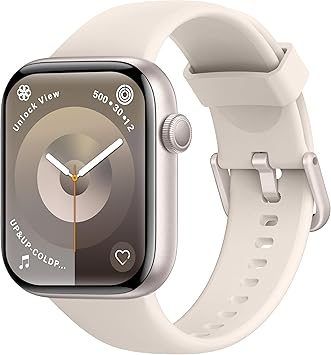AcclaFit Smartwatch Uomo Donna, 1.85″ Orologio Smartwatch con Effettua/Risposta Chiamate, 113 Sportive Smart Watch con Contapassi/SpO2/Sonno/Cardiofrequenzimetro, Impermeabil IP68 per iOS Android