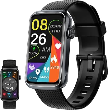 Motast Smartwatch Uomo Donna, Orologio Smartwatch 1.57″ con Chiamate Bluetooth, 123+ Modalità Sportive, Notifiche, Contapassi, Sonno,Smart Watch per Android iOS