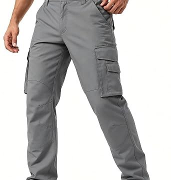 ZITY Pantaloni Cargo Uomo Tattici Ripstop con Multi Tasche, Pantaloni Outdoor da Lavoro per Trekking Escursionismo e Uso Quotidiano