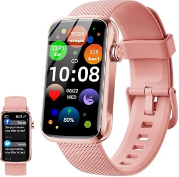 2026 Smartwatch Uomo Donna, 100+ Sportive Fitness Tracker con Sonno Contapassi Cardiofrequenzimetro, HD 1.47″ Smartwatch con Effettua/Risposta Chiamate, Impermeabil IP68 Smart Watch per Android/iOS