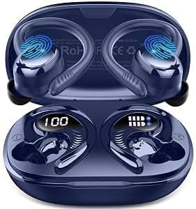 Cuffie Bluetooth Sport, Auricolari Bluetooth 5.4, EQ Personalizzato via APP | 50 Ore Cuffie Wireless HiFi Stereo, 4 ENC Cancellazione Rumore Mic, USB-C, IP7 Impermeabili Cuffiette Running per iOS/Android