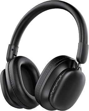 TIMU Cuffie Bluetooth Over Ear, Cuffie Wireless Bluetooth 5.4, 100 Ore di Autonomia, Audio Alta Risoluzione, 3 Modalità EQ, Pieghevoli con Microfono per Viaggi/Ufficio/PC