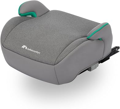 Bebeconfort Manga i-Fix Alzatina ISOFIX, 128–150cm, Tinted Grey | Seggiolino Auto, 6–12 Anni, Portatile, Compatta e Leggera, Installazione Facile, Imbottito, Tessuti Morbidi