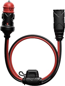 NOCO GC003 X-Connect Connettore con Spinotto Maschio 12V a Doppia Dimensione per Caricabatterie NOCO Genius Smart