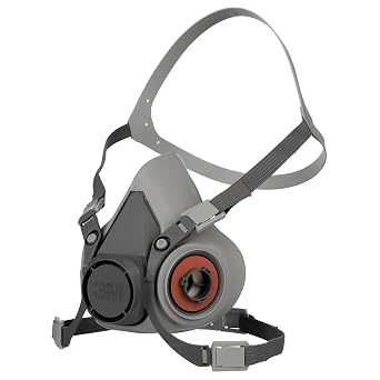 3M 6200M Respiratore a Semimaschera Riutilizzabile, Taglia M | Misura Piccola, Certificato EN di sicurezza, Taglia M