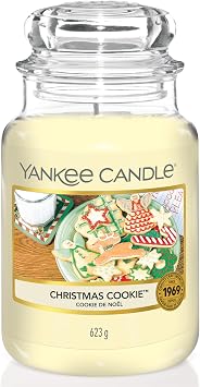 Yankee Candle Candela profumata in giara grande | Biscotto di Natale | Durata Fino a 150 Ore | Regali perfetti per le donne