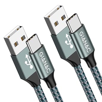 Cavo USB C [2Pezzi:1m] Cavo USB Tipo C Ricarica Rapida per iPhone,Galaxy | Cavo USB Type-C Ricarica Rapida Cavo Tipo C per iPhone 17/16/15/Pro/Plus/Pro Max,Samsung S24/S23+/Ultra/S22,iPad Pro