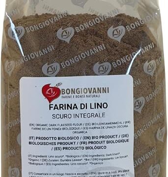BONGIOVANNI FARINE E BONTA’ NATURALI Farina di Lino Scuro BIO 1Kg