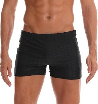 Arcweg Costume da Bagno Uomo Boxer con Pad Rimovibile e Coulisse Pantaloncini Calzoncini da Bagno Elastico a Vita Bassa Boxershorts
