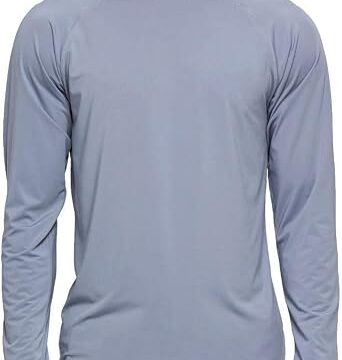 Arcweg Rashguard Mare Surf Uomo Maniche Lunghe Protezione Solare UV UPF 50+ Asciugatura Veloce Maglia Anti UV Pescs Stile Sciolto Elastica Maglietta Piscina