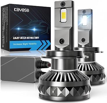 KOYOSO H7 LED 30000LM, 160W Canbus Lampadine Faro per Auto Compatibile 12V | 24V Alta Potenza 6500K Bianco