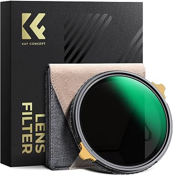 K&F CONCEPT Nano-X PRO 72mm 2 In 1 Filtro Variabile ND2-32 & CPL in Ottone | ND2-32 & Polarizzatore Circolare Filtro con Telaio in Ottone a in Vetro Ottico con 36 Strati Nano-Rivestimento – FA901
