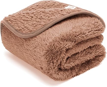 Nobleza – Morbida coperta in Pile per cani e gatti. Confezione, color Marrone, misure 100 * 80
