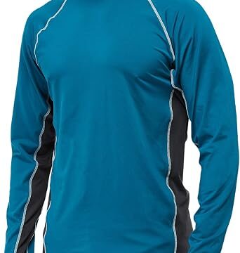 Arcweg Rashguard Mare Surf Uomo Maniche Lunghe Protezione Solare UV UPF 50+ Asciugatura Veloce Maglia Anti UV Pescs Stile Sciolto Elastica Maglietta Piscina