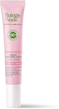 Bottega Verde – Crema Contorno Occhi Lampone e Mirtillo, 15 ml | Contorno Occhi Nutriente e Idratante per Pelli Secche o Delicate, con Lampone e Mirtillo