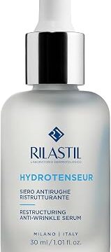 Rilastil Hydrotenseur Siero Antirughe Ristrutturante, Azione Elasticizzante con Acido Ialuronico, Texture Setosa per Tutti i Tipi di Pelle, Confezione da 30 ml