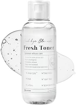 [Mizon] Tonico Viso Good Bye Blemish (120ml) per sebo eccessivo, problemi della pelle, trattamento dell’acne, macchie e sfoghi cutanei, skincare coreana (Good Bye Blemish Fresh Toner)